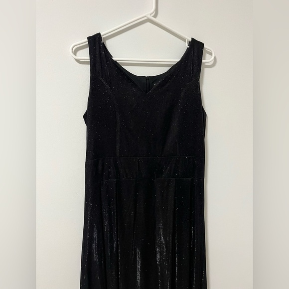Glittery Black Tie Gown Formal Dress - Picture 5 of 6